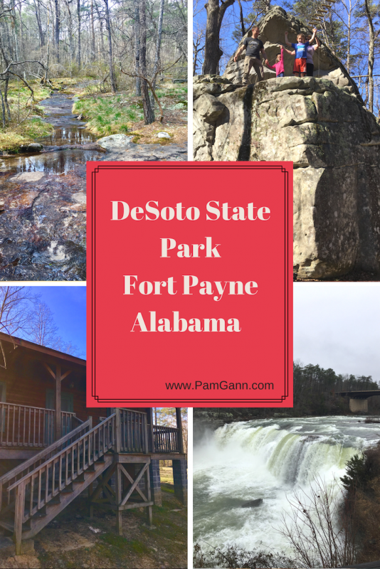 The beautiful Desoto State park in Alabama has so many amazing trails and waterfalls. Such a perfect park for camping either in a tent, a cabin, a motel, or an RV. Located just outside Fort Payne, Alabama there is something for everyone. #familytravel 