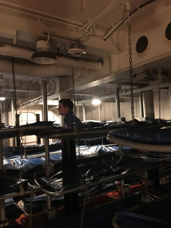 USS Alabama Sleeping quarters
