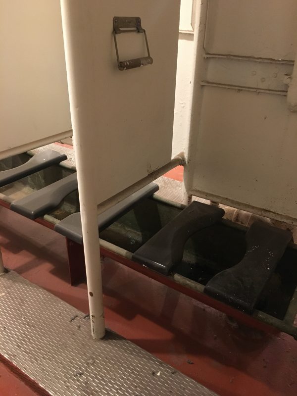 USS Alabama battleship toilets