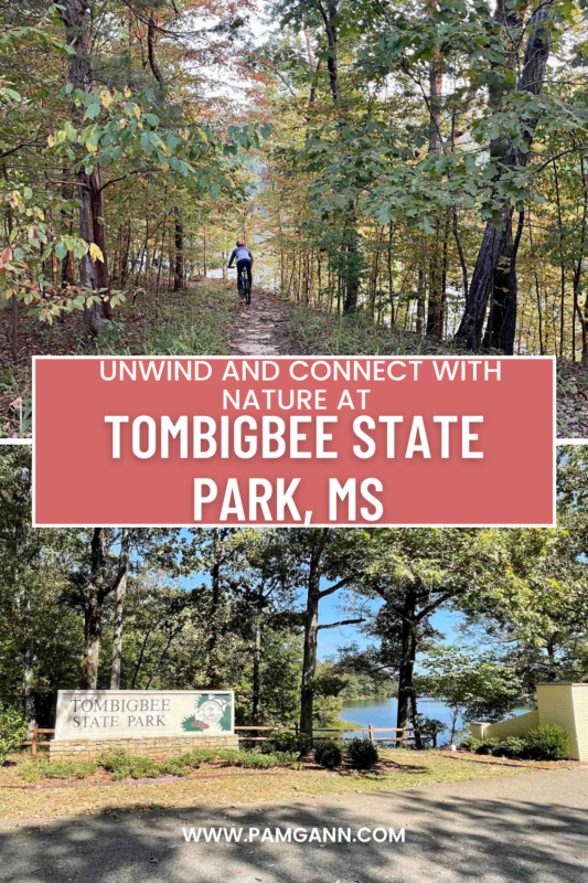 Tombigbee State Park near Tupelo, MS is a great spot for families to get outdoors. They have great biking/hiking trails, two disc golf courses, camping, fishing, and picnic areas. 